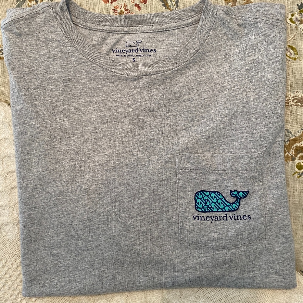 Vineyard Vines Mens Short Sleeve Grey Tee